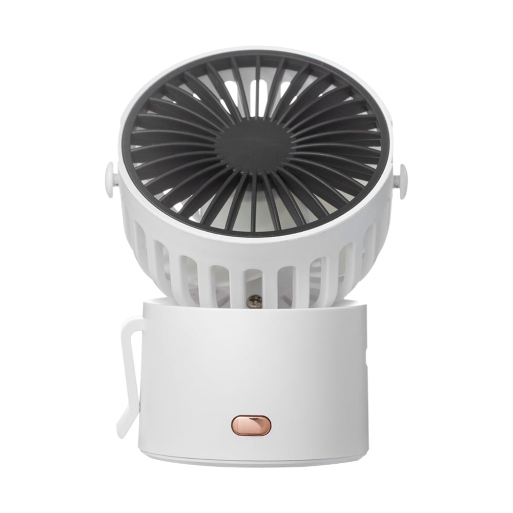 Small Desk Fan,5.5 Inch Personal USB Fan,with 3 Speeds,2000mah Battery,45° Adjustment,Mini Table Fan for Office Home Bedroom Desktop White 
