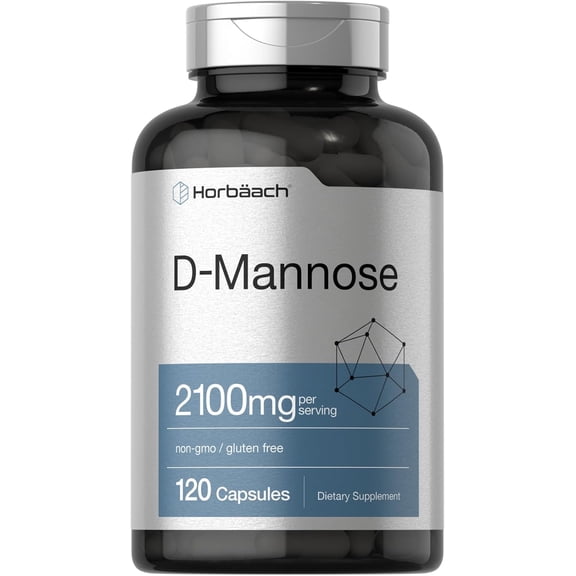 D Mannose Capsules | 2100 mg | 120 Count | by Horbaach