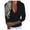 Black, variant on Giftesty Womens Shirts Plus Size Fashion Woman Long Sleeve V-Neck Solid Blouse Causal Pullover Zipper Tops