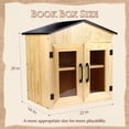 thumbnail image 2 of Outdoor Library Book Box, Multipurpose Little Library Box Outdoor, for Neighborhoods Community and Schools Sharing Books, Newspapers, Flyers, Food and Drug, 2 of 7