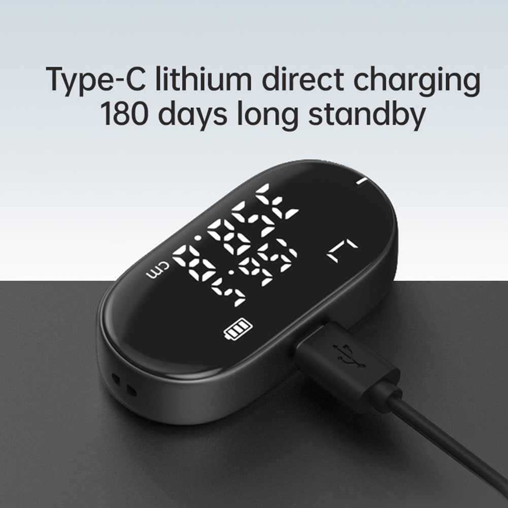 Q2 New Digital Tape Measure Type-C Rechargeable LCD Display 99M Electric Ruler Mini Distance Meter Measuring Tool