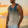 thumbnail image 2 of HCNTES Mens Cotton Assorted Tank Top T-Shirt Undershirt Ribbed Workout Beach Shirts Sleeveles Running Vest(Multi-color,XL), 2 of 5