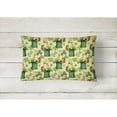 thumbnail image 2 of Carolines Treasures BB7559PW1216 Watercolor St Patricks Day Party Canvas Fabric Decorative Pillow  12H x16W multicolor, 2 of 3