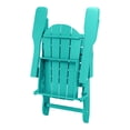 thumbnail image 4 of WestinTrends Malibu 2 piece set outdoor folding Poly Adirondack chair, Turquoise, 4 of 15