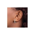 thumbnail image 4 of 1/2 Carat (Ctw) Black and White Diamond In-and-Out Hoop Earrings in 14K White Gold, 4 of 6