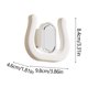 thumbnail image 3 of Zapatero de Pared, Instalación Sin Perforaciones, Plástico Grueso, Organizador de Zapatillas de Baño, Escurridor con Gancho, Organizador de Pared Multifuncional, Blanco, 9,8 X 8,4 X 4,6 Cm, 3 of 6