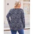 thumbnail image 6 of Zeagoo Womens Plus Size Long Sleeve Shirts Fall Tunic Top V-neck T-Shirt Button Up Dressy Casual Blouse, 6 of 6
