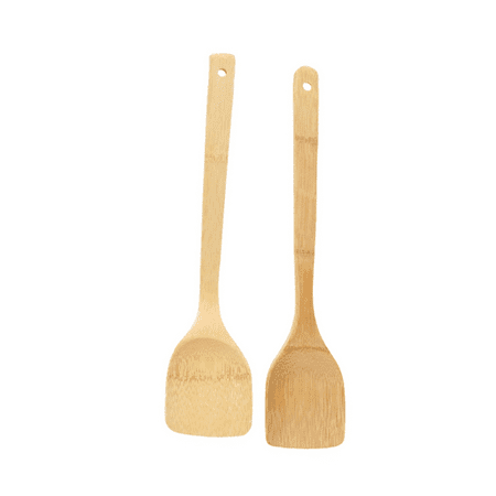 

ACDANC 2Pcs Wooden Spatula Safe Natural Bamboo Cooking Utensils Unique Engraved Gift for Kitchen Ideal for Cooking and Serving