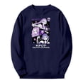 thumbnail image 1 of Kpop Demon Hunter2025 Huntrix Merch Sweatshirt Women Men Casual Crewneck Long Sleeve Pullover Clothes Long Sleeve Drop Shoulder Pullover#Royal Blue L, 1 of 4