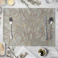 thumbnail image 4 of 2024 Placemat Colorful Geometric Aesthetic Patterns Cotton Linen Fabric Table Mats Family Dinner Tableware Kitchen Table Mat, 4 of 7