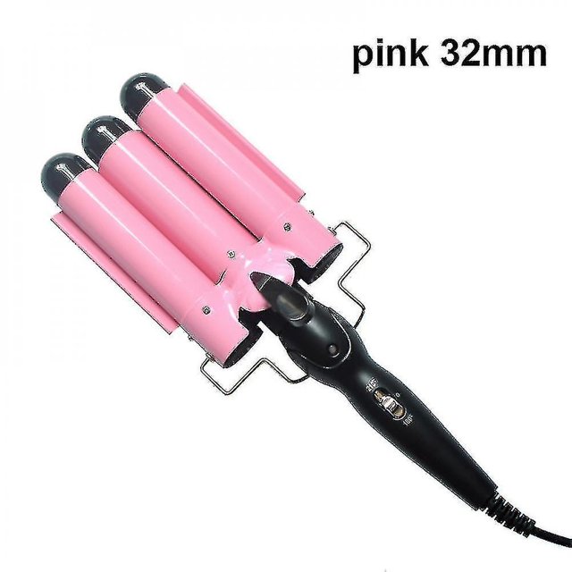 Triple Ceramic Curling Iron, Latest Version 3 Barrel Wand With Adjustable Temperature, Portable Hair
