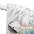 thumbnail image 4 of Colorful Spring Floral Swag Curtains for Kitchen/Bedroom/Living Room, Farmhouse Flowers Modern Art Scalloped Curtains 63 Inch Long, Window Swag Topper Curtains Valances 2 Panels Set 36"x63", 4 of 8