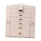 thumbnail image 3 of Joyero Caja de Almacenamiento de Joyas Caja de Almacenamiento de Joyas Moderna Grande de 6 Niveles Joyas rosa, 3 of 8