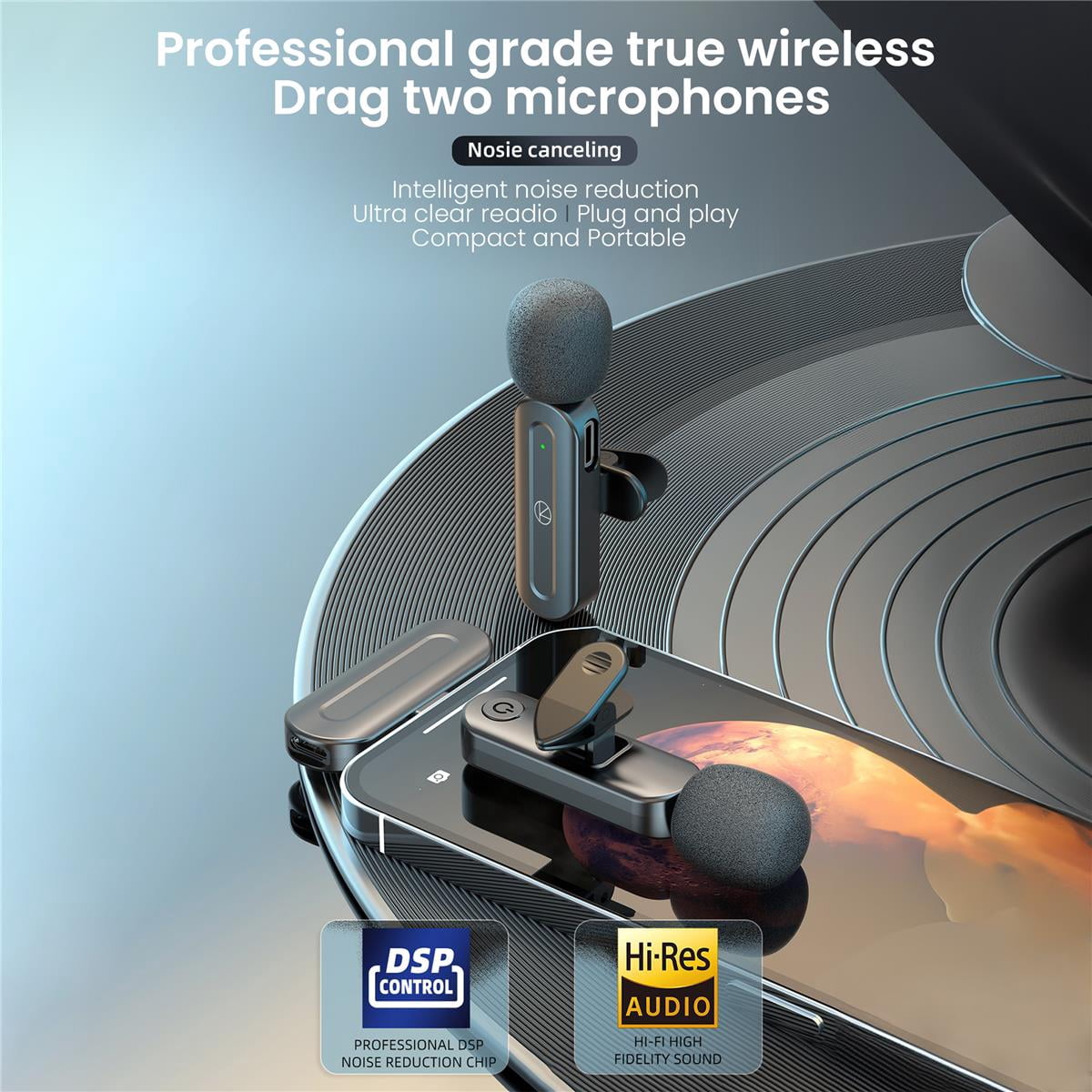 Turnstile Audio 3-In-1 Multifunctional Wireless Lavalier Microphone