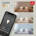 thumbnail image 5 of Globe Electric Wi-Fi Smart 60W Equivalent Multicolor Changing RGB Tunable White Frosted LED Light Bulb, No Hub Required, Voice Activated, A19, E26 Base (2-Pack), 34207, 5 of 8