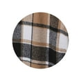 thumbnail image 3 of Womens Plaid Shacket Jacket Long Corduroy Shirt Casual Lapel Button Down Flannel Trench Coats, 3 of 6