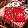 thumbnail image 5 of EGNMCR 2PC Independence Day Themed Kitchen Dishes Towels/Hand Towels Highly Absorbent Patriotic Decorative Dishes Towels For Home Suitable For Cooking And Baking Polyester fiber towels, 5 of 5