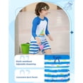 thumbnail image 3 of weVSwe Boys Rashguard and Swim Trunks Set -UPF 50+ Swimwear 2-10 T, 3 of 7