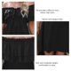 thumbnail image 4 of Vestido de las mujeres fuera del hombro, vestido corto casual con volantes para las citas para el verano Negro L LHCER 1, 4 of 5
