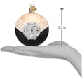 thumbnail image 5 of Old World Christmas Blown Glass Ornament for Christmas Tree, Classic Audrey Round, 5 of 7