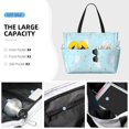 thumbnail image 3 of Xecao Cute Bunny for versatile beach bag for women includes zipper pockets and waterproof material, ideal for vacations and adventures., 3 of 7