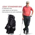 thumbnail image 4 of Costway Hyper-Lite Golf Stand Cart Bag 6 Way Divider w/Shoulder Strap + Rain Cover Black, 4 of 10