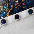 thumbnail image 4 of Homewish Watercolor Nature Tree Kitchen Curtains,Navy Stars Galaxy Black Out Curtains Pack of 2 (42x63 Each), 4 of 6
