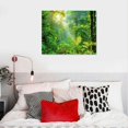 thumbnail image 5 of ARISTURING  Canvas Wall Art Picture Tropical Rain Forest Print On Canvas Giclee Artwork Green Home Office Decorations Wall Decor Ready to Hang  16x12in, 5 of 6