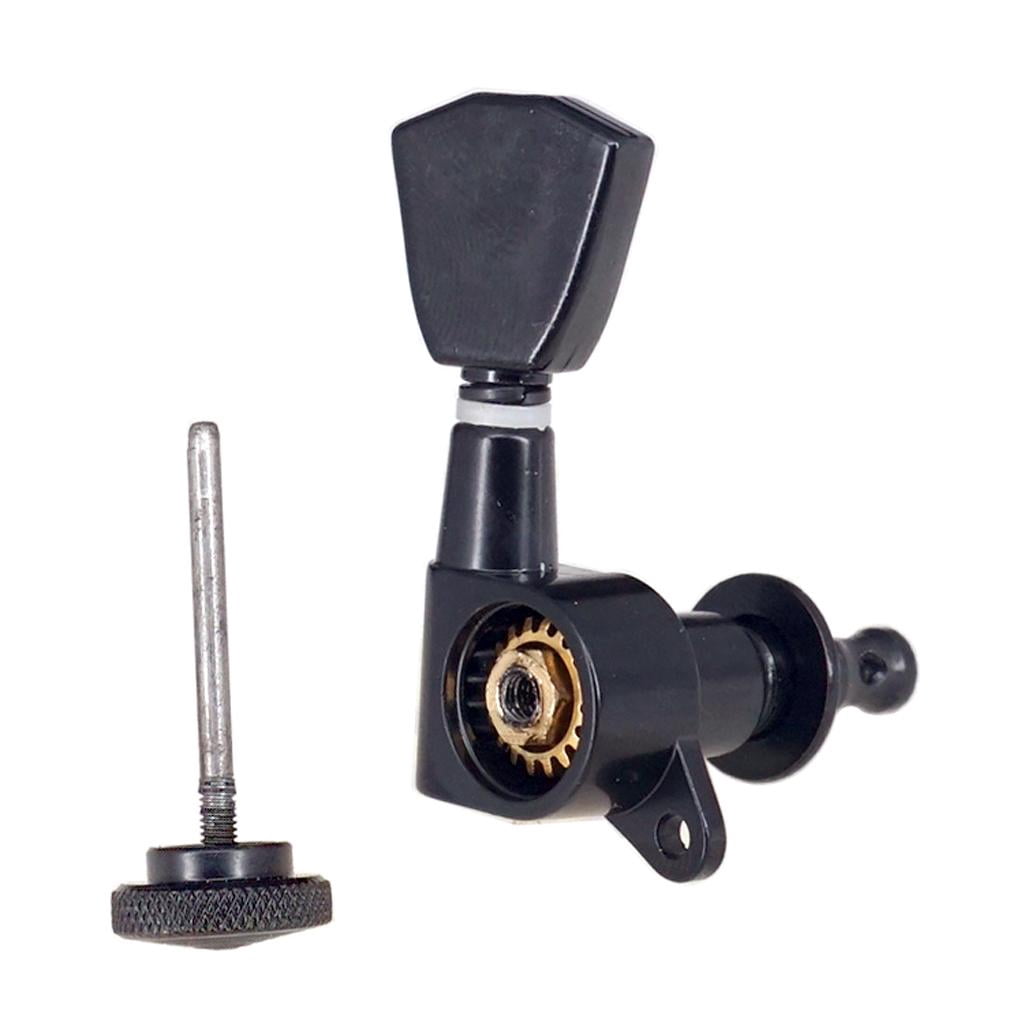LeeQinersw 6pcs/pack Guitar Tuning Pegs Tuners Machine Heads 3x3 Locking Tuning Keys 3L3R