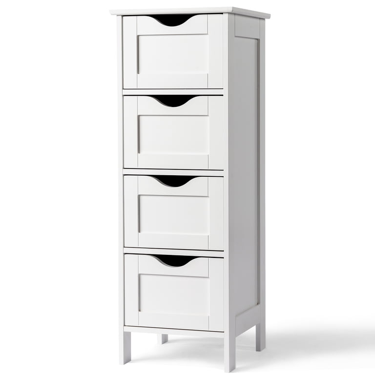 Bath Storage Cabinet キャビネット アメリカ　家具　雑貨 Ktaxon Bathroom Floor Storage Cabinet with 4 Drawers, Small