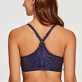 thumbnail image 2 of MELENECA Female Racerback Front Closure Unlined Underwire Bra for Women Blue 34F, 2 of 5