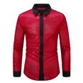 thumbnail image 2 of pstuiky Mangas cortas para hombre, Camisa informal de manga corta con botones y estampado playero para hombre camisas casuales para hombre l, 2 of 9