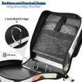 thumbnail image 4 of FORMRS Zipper Binder with Shoulder Strap 2-inch Ring 500 Sheet Capacity File Bag, Simple Clouds, 4 of 5