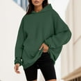 thumbnail image 2 of Fgnfyis Women's Oversized Hoodie Pullover Hooded Sweatshirts Comfy Casual Loose Winter Dark Green XXL, 2 of 5