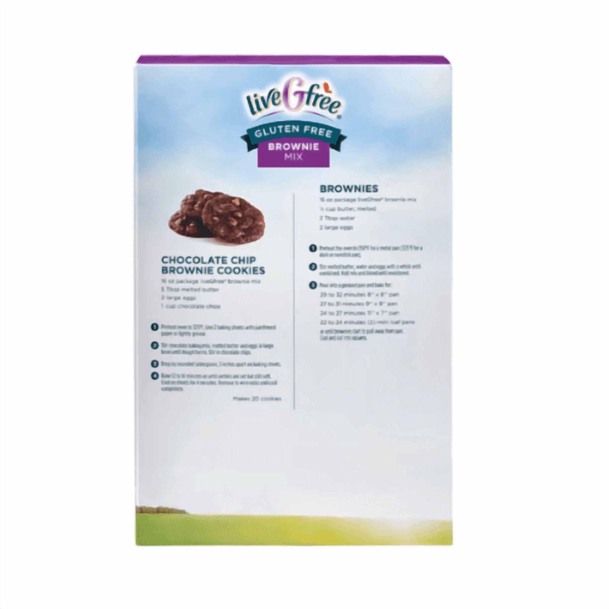 liveGfree Gluten Free Pancake and Baking Yellow Cake Brownie Mix 6 Pack Variety