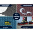 thumbnail image 3 of M+A Matting Waterhog Squares Fashion Floor Mat, 3' x 10', Navy, 3 of 3