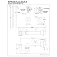 thumbnail image 2 of Kingston Brass KPK301 Trimscape Traditional Plumbing Supply Kit Combo, Polished Chrome, 2 of 5