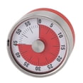 thumbnail image 1 of Mechanical Countdown Timer, Stainless Steel Kitchen Timer with Magnetic Base Visual Countdown Timer for Cooking Study Sports, 1 of 7