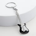 thumbnail image 2 of Llavero Creative Black Guitarra eléctrica pintada en metal, 2 of 2