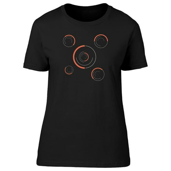Abstract Orange Circles Tee Women's -Image by Shutterstock