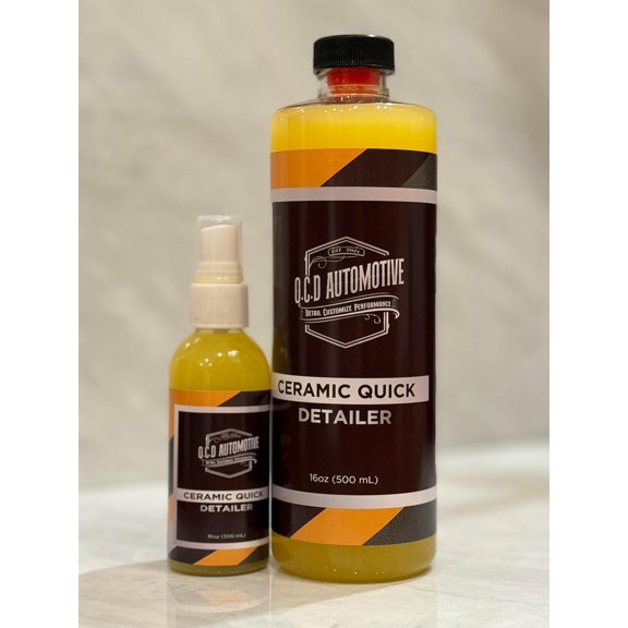 O.C.D AUTOMOTIVE Ceramic Interior & Exterior Detail Spray | Safe For Vinyl Wrap, PPF, Powder Coat, & More (15% SiO2 concentrated formula) (Regular Size, 32, Fl Oz)