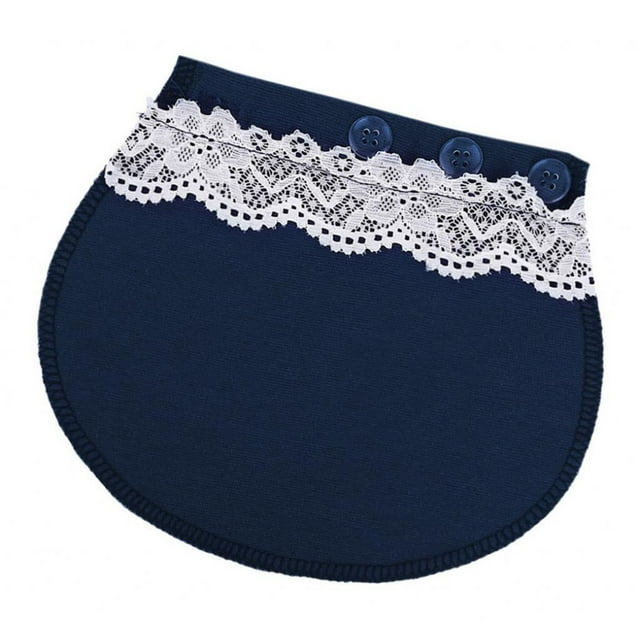 MERIGLARE Maternity Pregnancy Adjustable Waist Extender Button Elastic Extender Blue