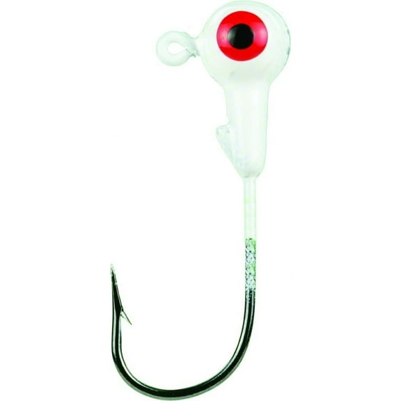 Mr Crappie Jig Heads 1/8 Refrigerator White 25pk