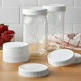Mainstays Pack of 8 BPAFree Plastic Wide Mouth Canning Mason Jar Lids