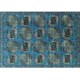 thumbnail image 1 of Ahgly Company Indoor Rectangle Oriental Light Blue Industrial Area Rugs, 5' x 7', 1 of 4
