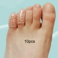 thumbnail image 1 of 10 protectores de silicona para dedos de los pies Perfecl transparentes flexibles impermeables, 1 of 8