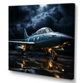 thumbnail image 2 of Designart "Blue Thundering Skies: Military Plane I" Military Wall Decor, 2 of 7