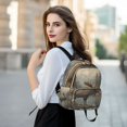 thumbnail image 6 of JIALIOU Mini Backpack Purse for Women Quilted Casual Daypack Small Travel Shoulder Bag, Elk at Water Edge in Forest, 6 of 7