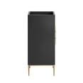 thumbnail image 2 of Awaken 18" Bathroom Vanity Cabinet - Sleek Design, Solid Wood, Gold Base, 2 of 3