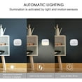 thumbnail image 3 of LED Night Light, [2-Pack] Motion Sensor Night Light, Wall Light, Motion Sensor Closet Light, Staircase, 3 of 5